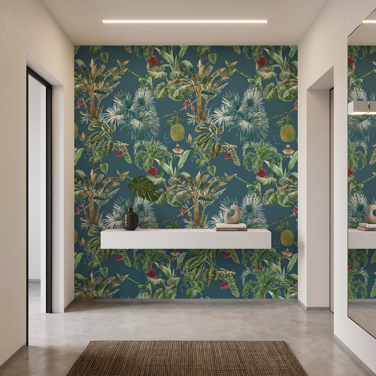 Papel de Parede Tropical folhagens verde - CES-TS18152