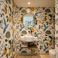 Papel de Parede Botânico white folhagens - CES-TS18280