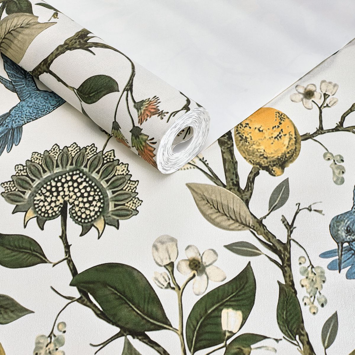 Papel de Parede Botânico white folhagens - CES-TS18280