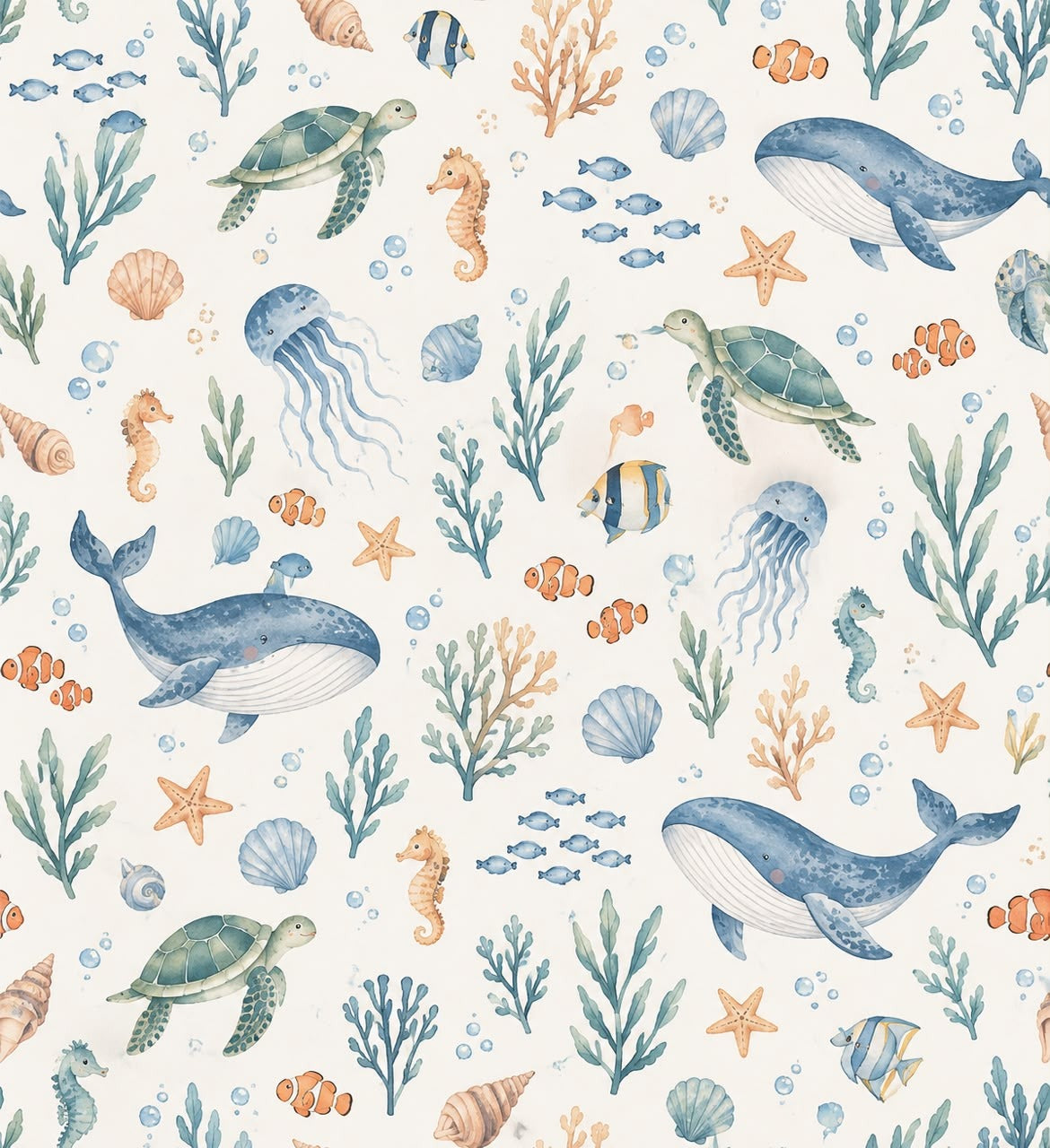 Papel de parede Jardim do Fundo do Mar