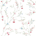 Infantil Floral Ramos e Cerejas Aquarela