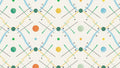 Papel de Parede Infantil Geométrico Abstrato Estilo Bauhaus
