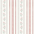 Infantil Listrado Floral Aquarela com Poás