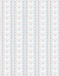 Papel de Parede Listrado Folk Borboletas Azul e Rosa