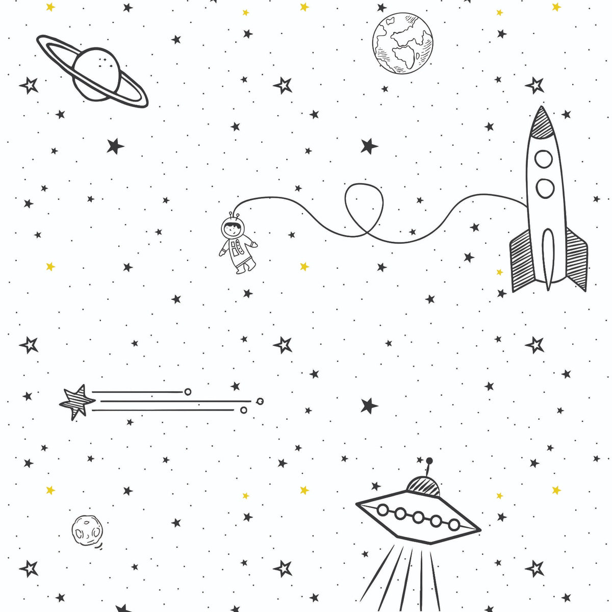 Papel de Parede espaço astronauta e foguete