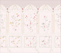 Papel de Parede infantil jardim encantado boiserie arcos