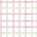 Papel de Parede xadrez Largo rosa infantil