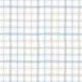 Papel de Parede xadrez infantil azul traço pincelado