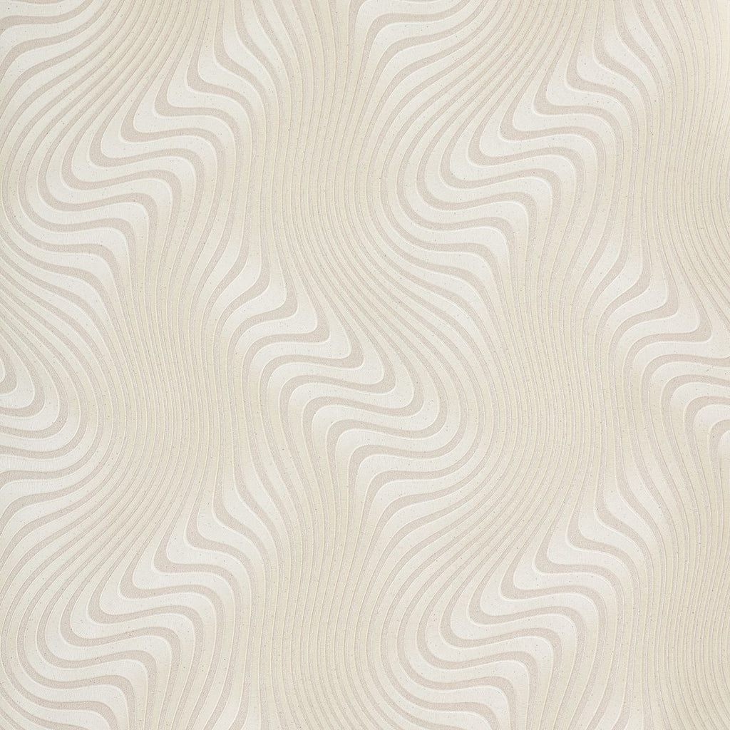 Papel de Parede geométrico bege ondas sinuosas 3D - VEN-BY3202