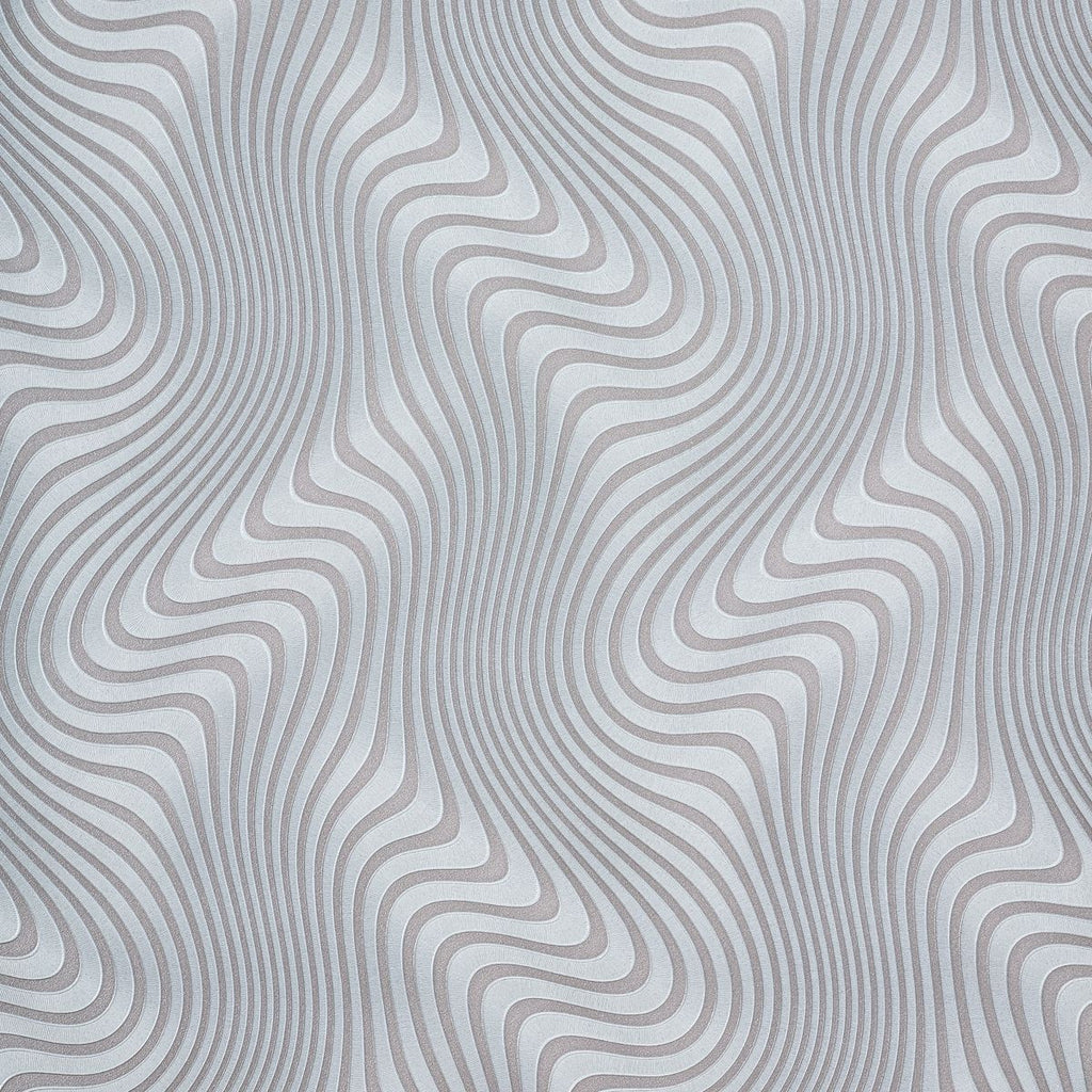 Papel de Parede geométrico cinza ondas sinuosas 3D - VEN-BY3203