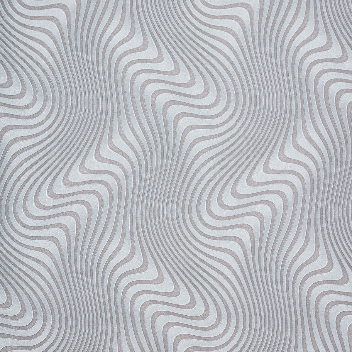 Papel de Parede geométrico cinza ondas sinuosas 3D - VEN-BY3203