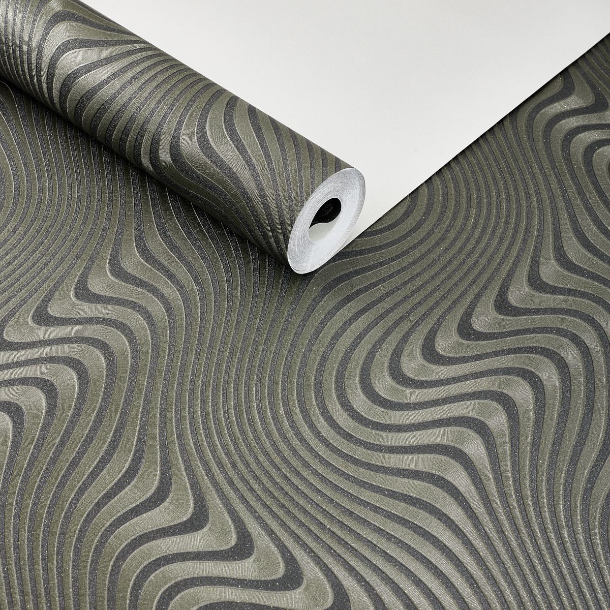 Papel de Parede geométrico ondas sinuosas 3D - VEN-BY3205