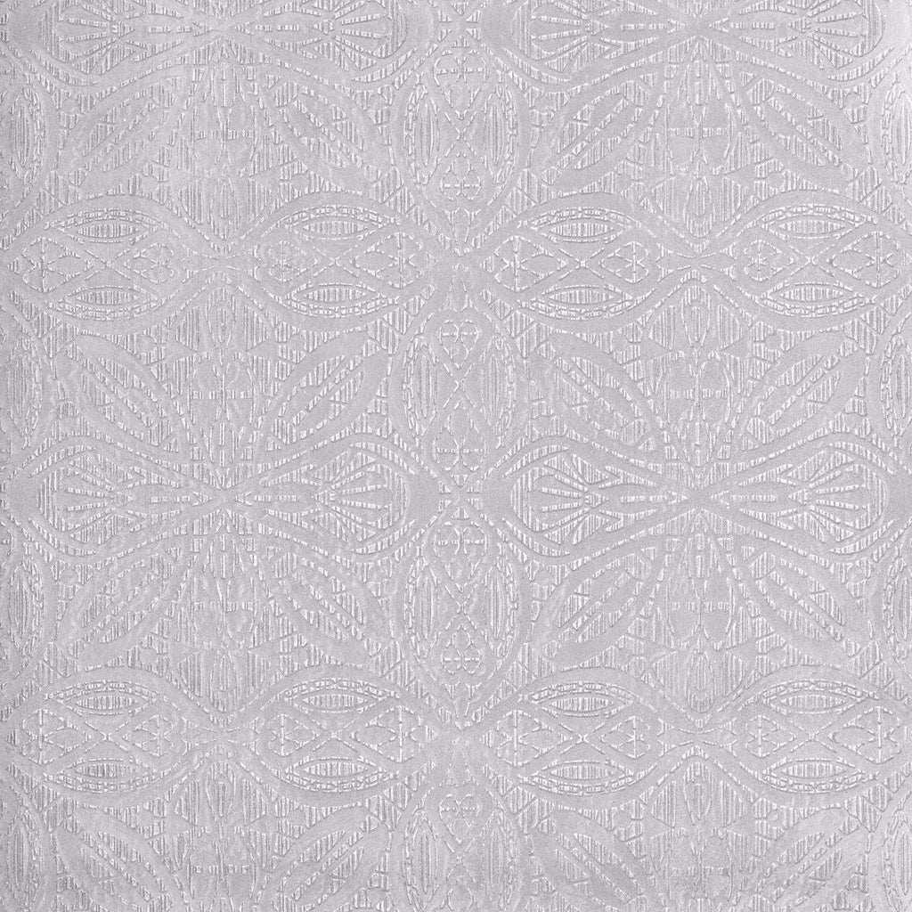 Papel de Parede arabesco geométrico prata mandala - VEN-BY3504