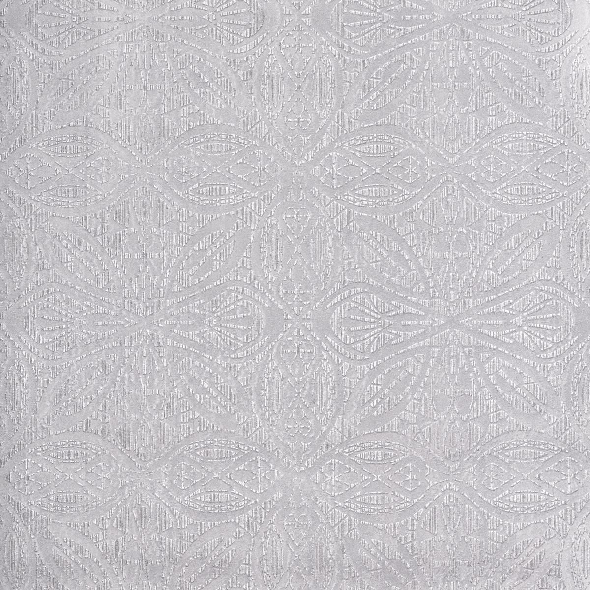 Papel de Parede arabesco geométrico prata mandala - VEN-BY3504