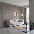 Papel de Parede arabesco geométrico marrom mandala - VEN-BY3505