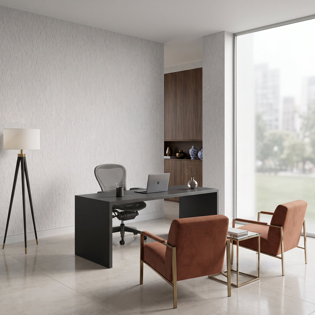 Papel de Parede linhas orgânicas off white delicado textura - VEN-LB5063