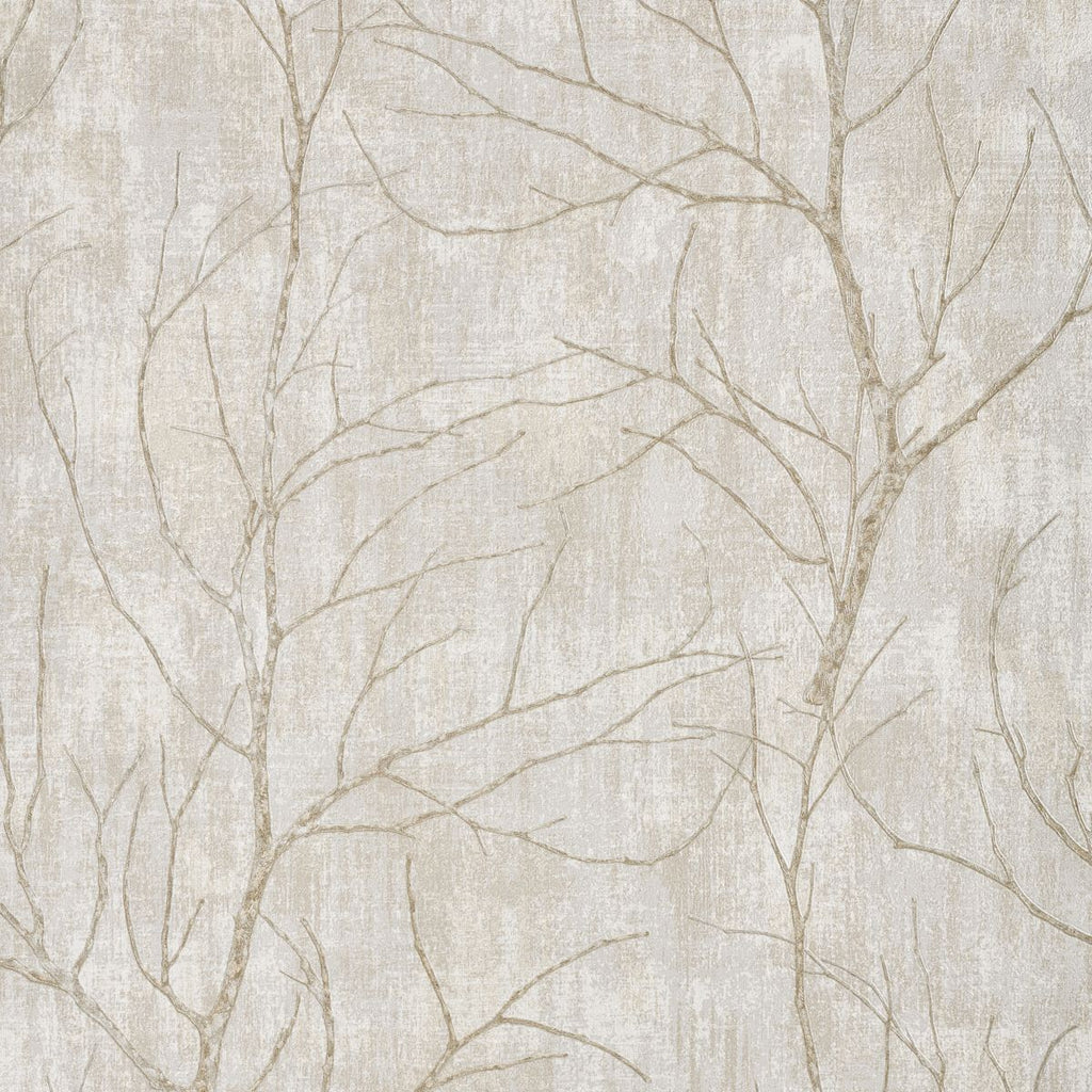 Papel de Parede galhos secos árvores bege delicado - VEN-LB6002