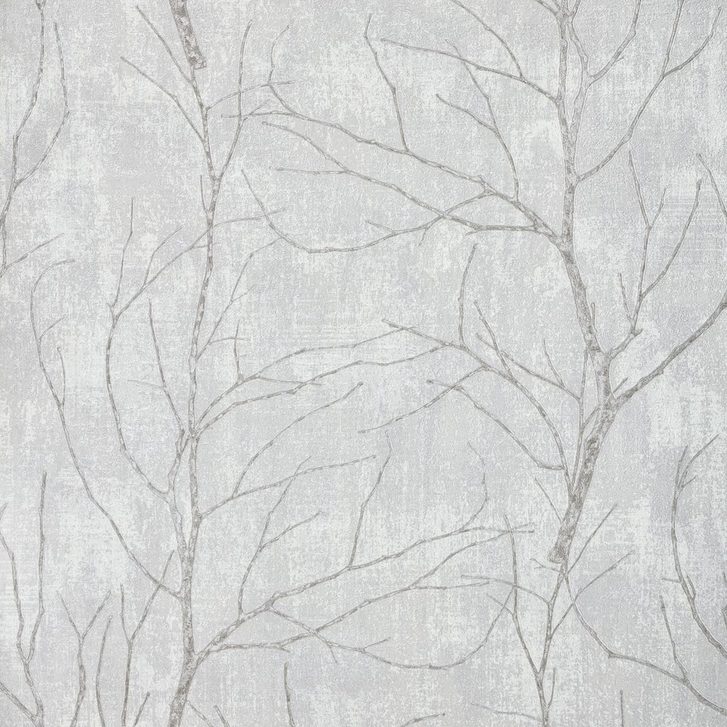 Papel de Parede galhos secos árvores cinza delicado - VEN-LB6003