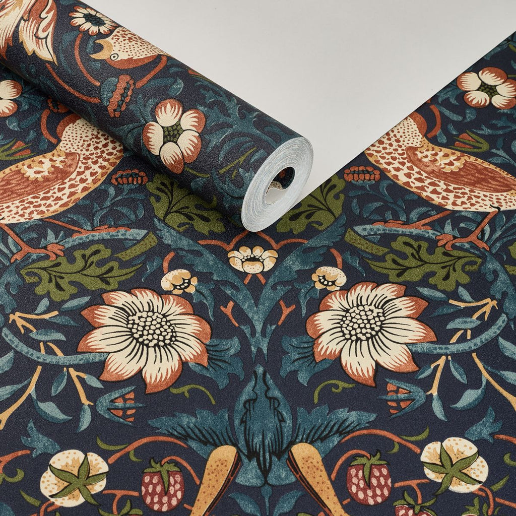 Papel de Parede pássaros e florais estilo clássico - VEN-MT220701