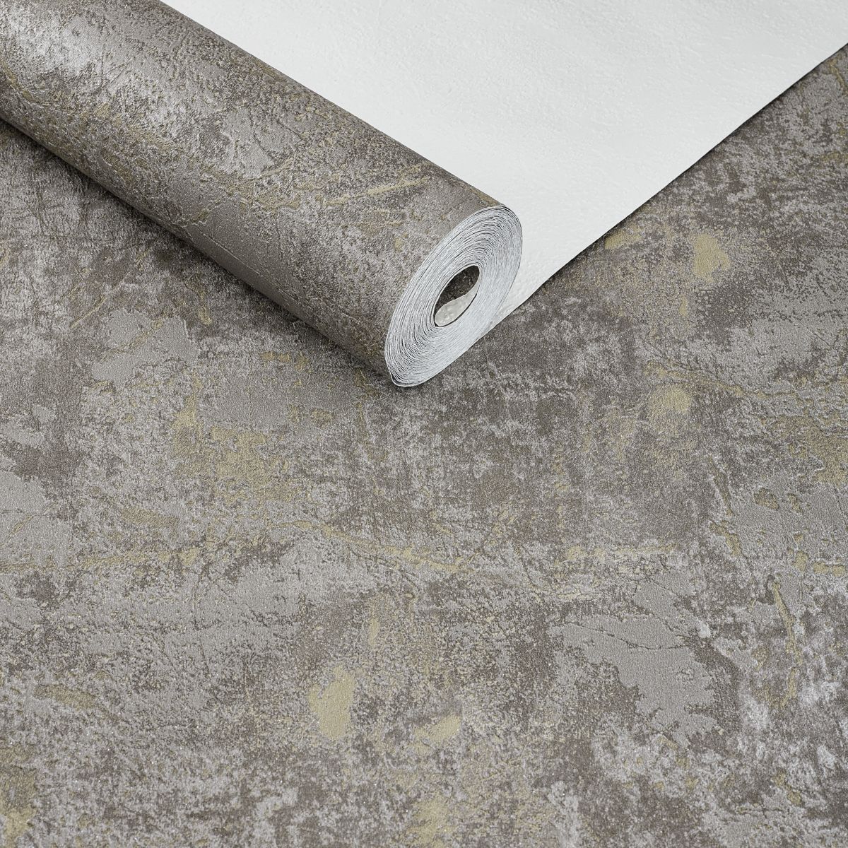 Papel de Parede cimento queimado marrom rústico texturizado - VEN-MW-1205