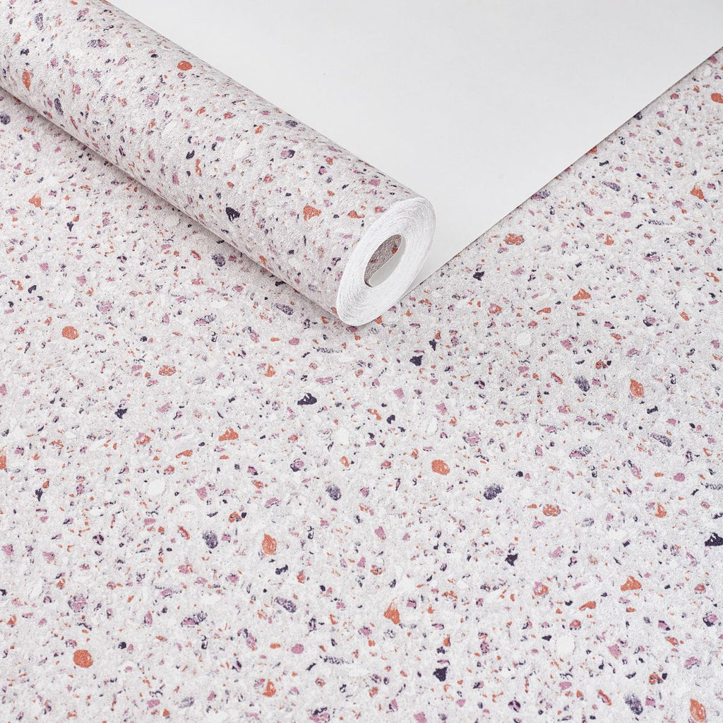 Papel de Parede granilite rose granito terrazzo delicado - VEN-SN5101