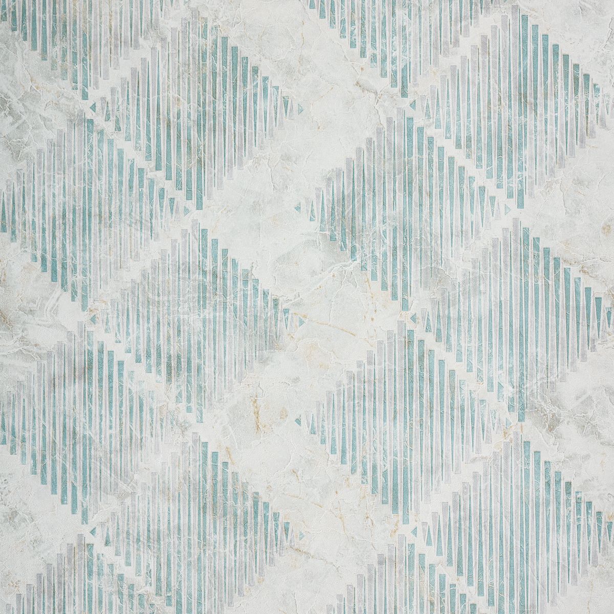 Papel de Parede geométrico losangos verde moderno - VEN-SN998232