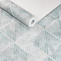 Papel de Parede geométrico losangos verde moderno - VEN-SN998232