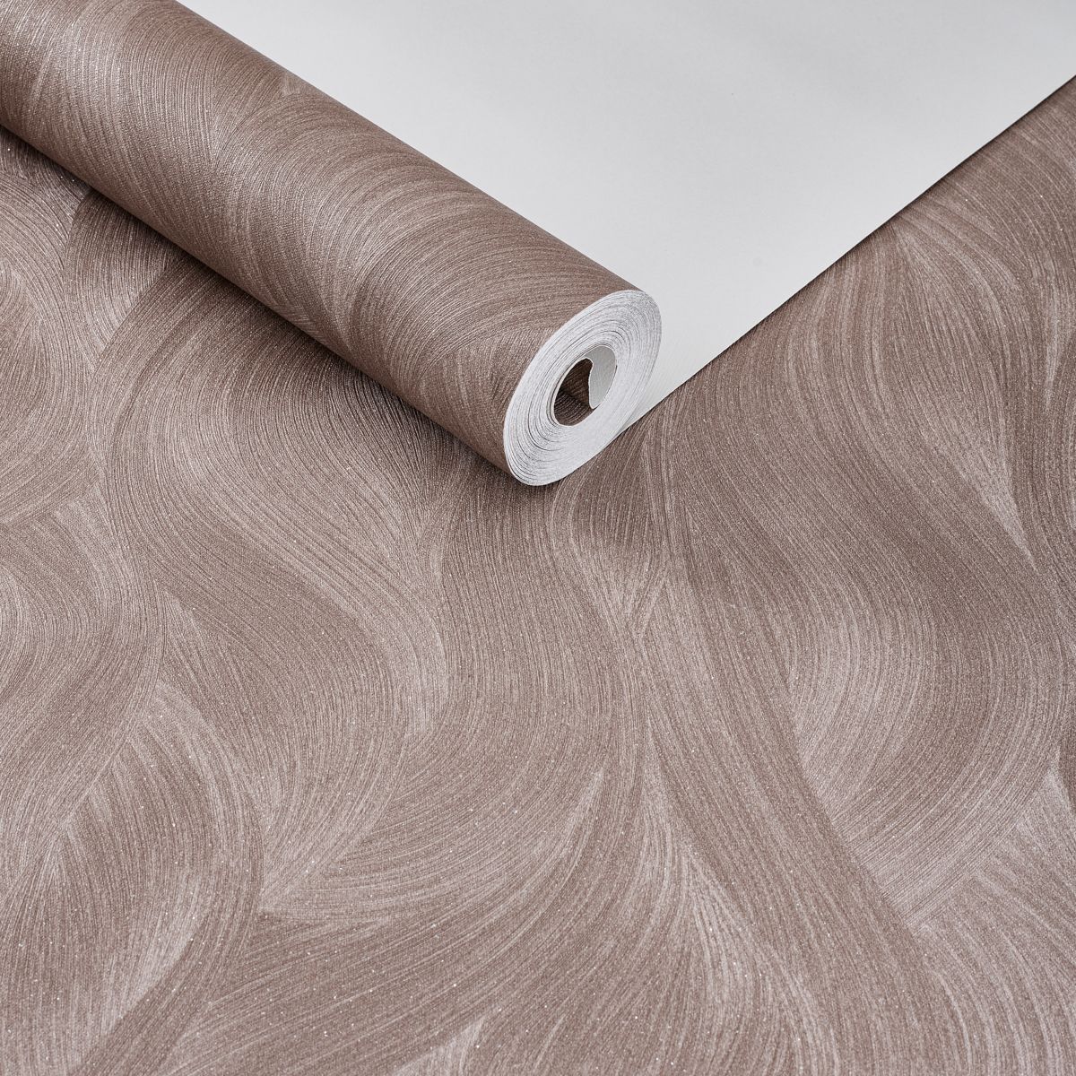 Papel de Parede abstrato ondas terra-cota blush - VEN-UGG232105