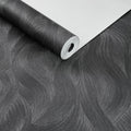 Papel de Parede abstrato ondas preto blush - VEN-UGG232107