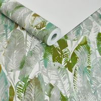 Papel de Parede folhagem tropical pintada - VEN-YF473704
