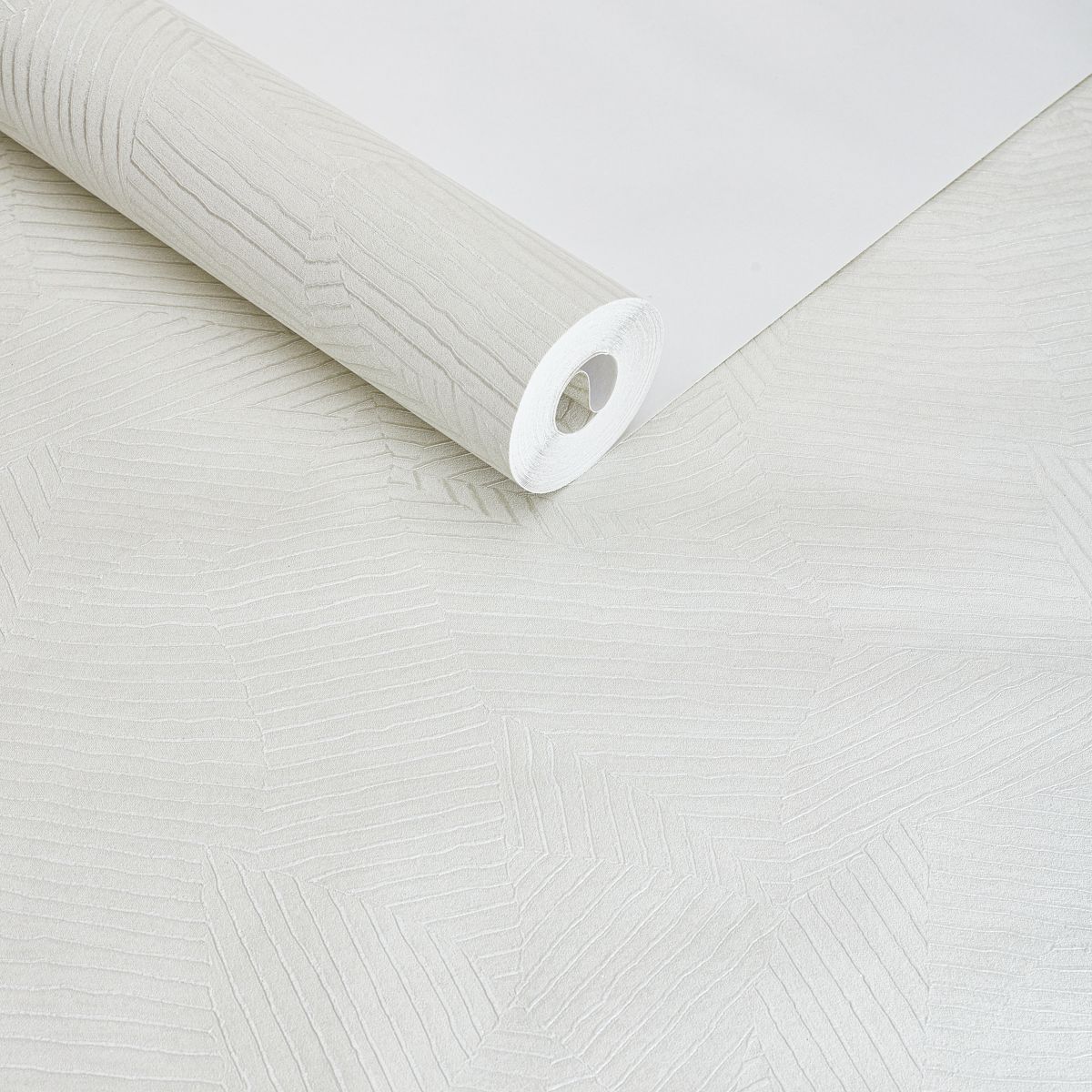 Papel de Parede geométrico off white moderno - VEN-YS979809