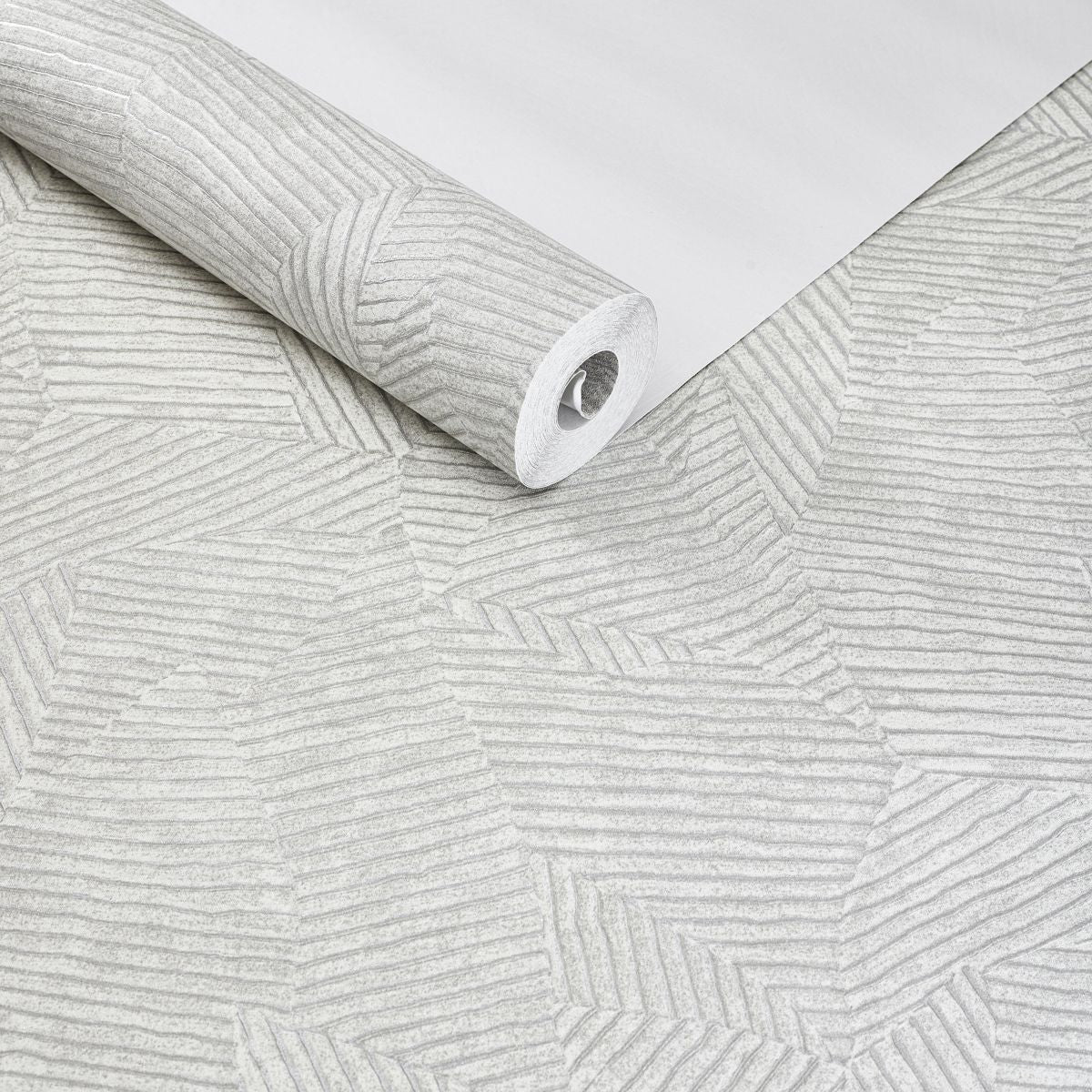 Papel de Parede geométrico cinza moderno - VEN-YS979810