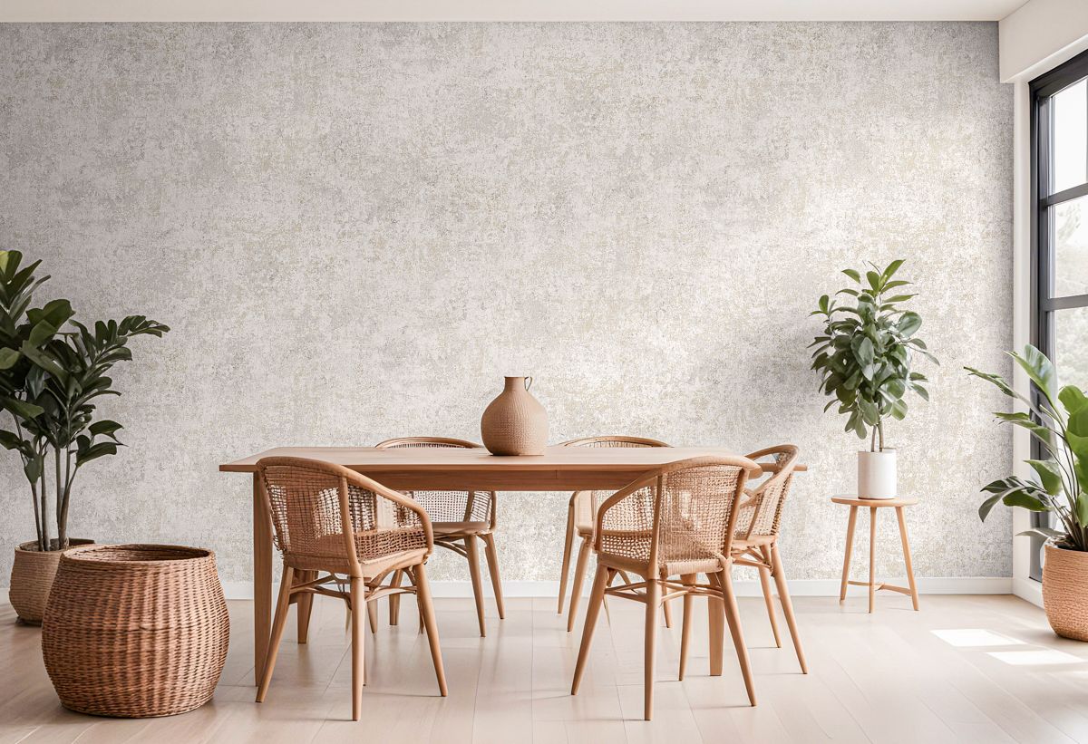 Papel de Parede Cimento queimado cinza suave - ZUM-T509-2