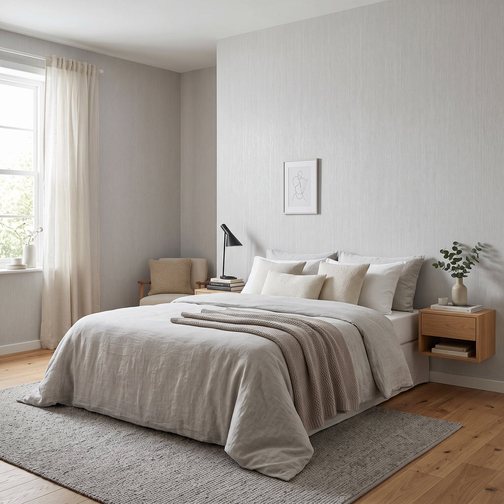 Papel de Parede Efeito sarja off white - ZUM-T523-3