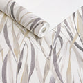 Papel de Parede Folhagem capim off white - ZUM-T528-1