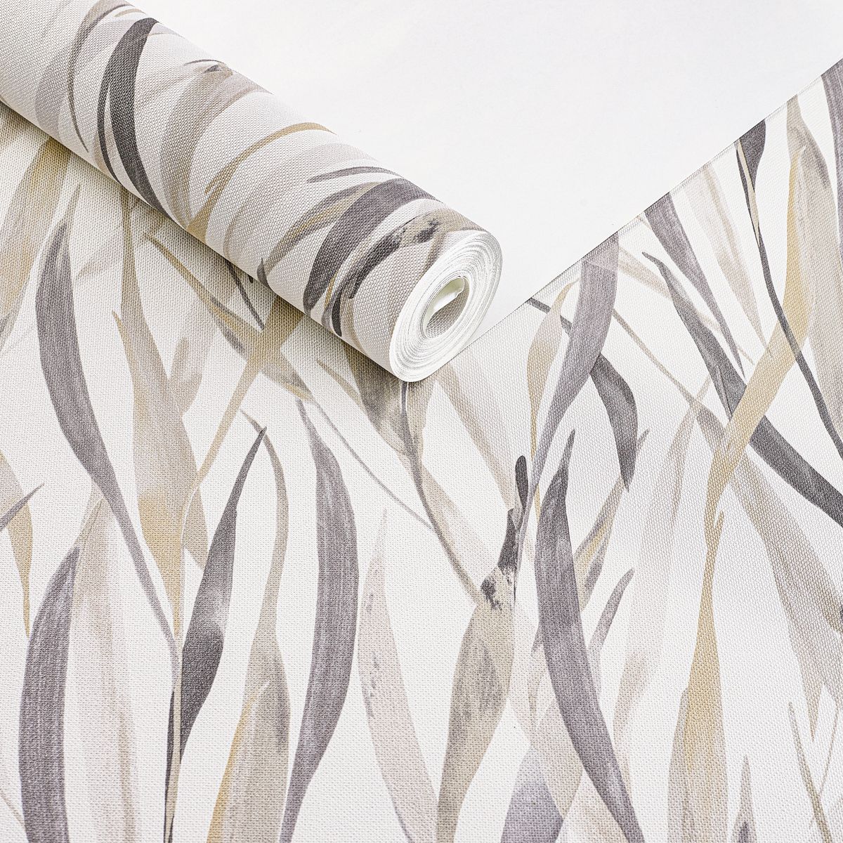 Papel de Parede Folhagem capim off white - ZUM-T528-1