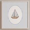 Quadro Infantil Barquinho Baby Aquarela