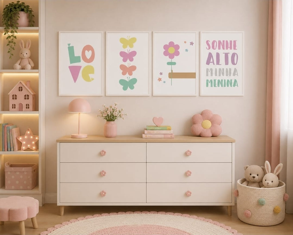 Quadro Infantil Love Baby Aquarela