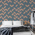 Papel de Parede Non Woven Chevron Wood