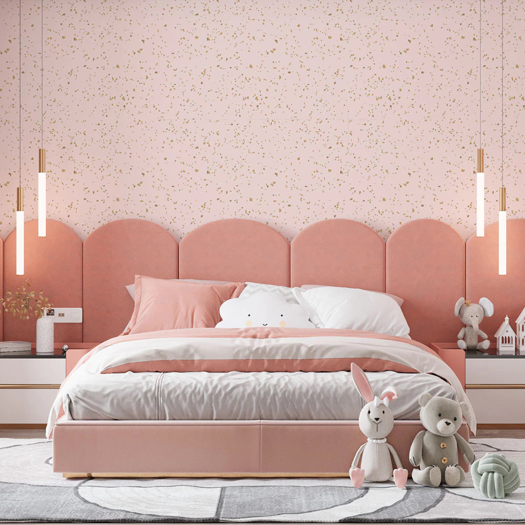Papel de Parede Non Woven Confetti Gold Rose