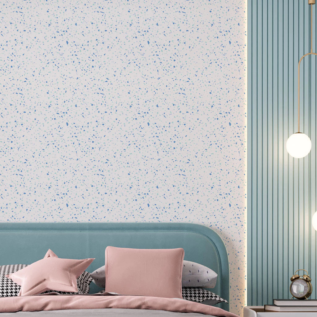 Papel de Parede Non Woven Granilite Azul e Tiffany