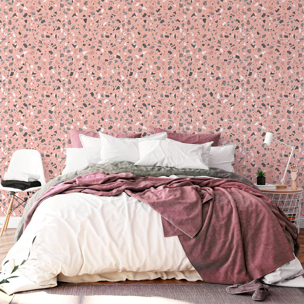 Papel de Parede Non Woven Granilite Rosa