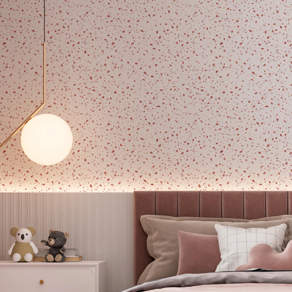 Papel de Parede Non Woven Granilite Rose Gold