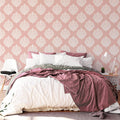 Papel de Parede Non Woven Medalhão Rose
