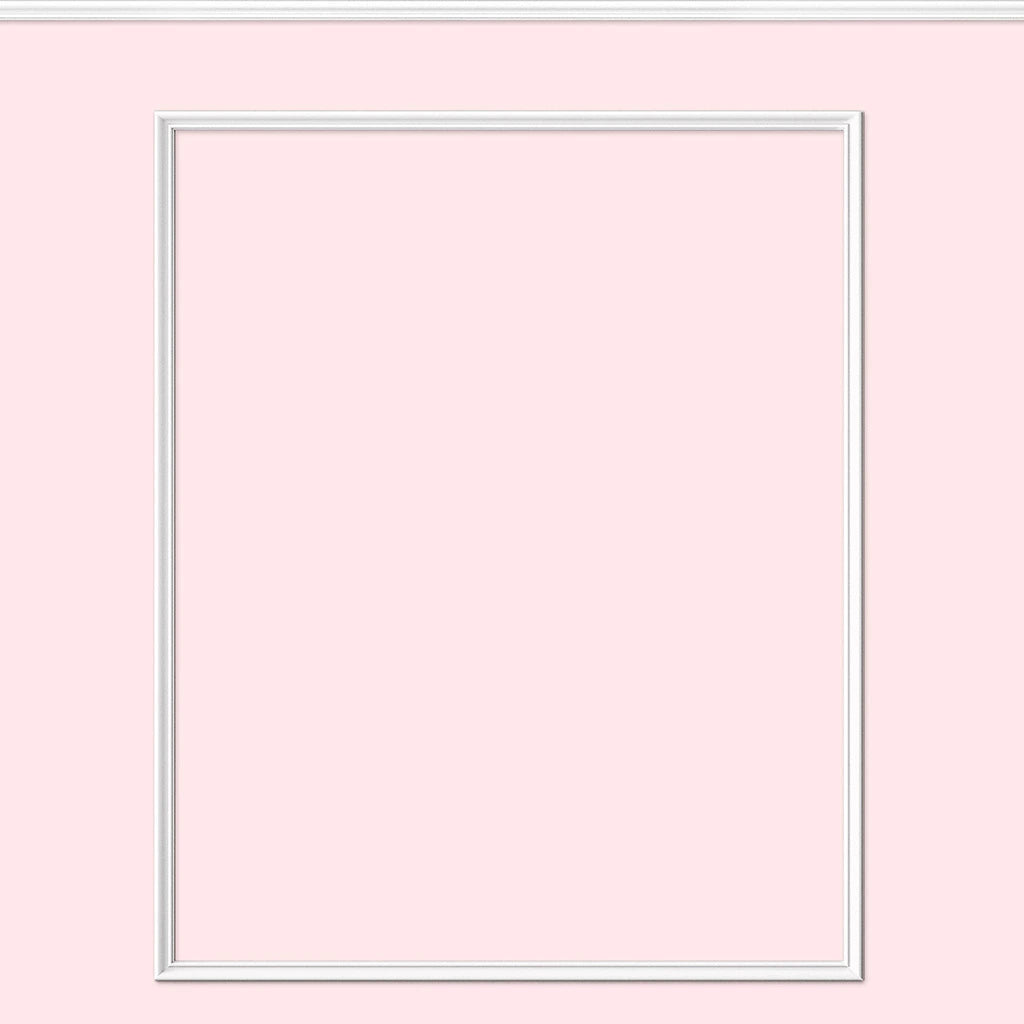 Papel de Parede Non Woven Boiserie Rosa