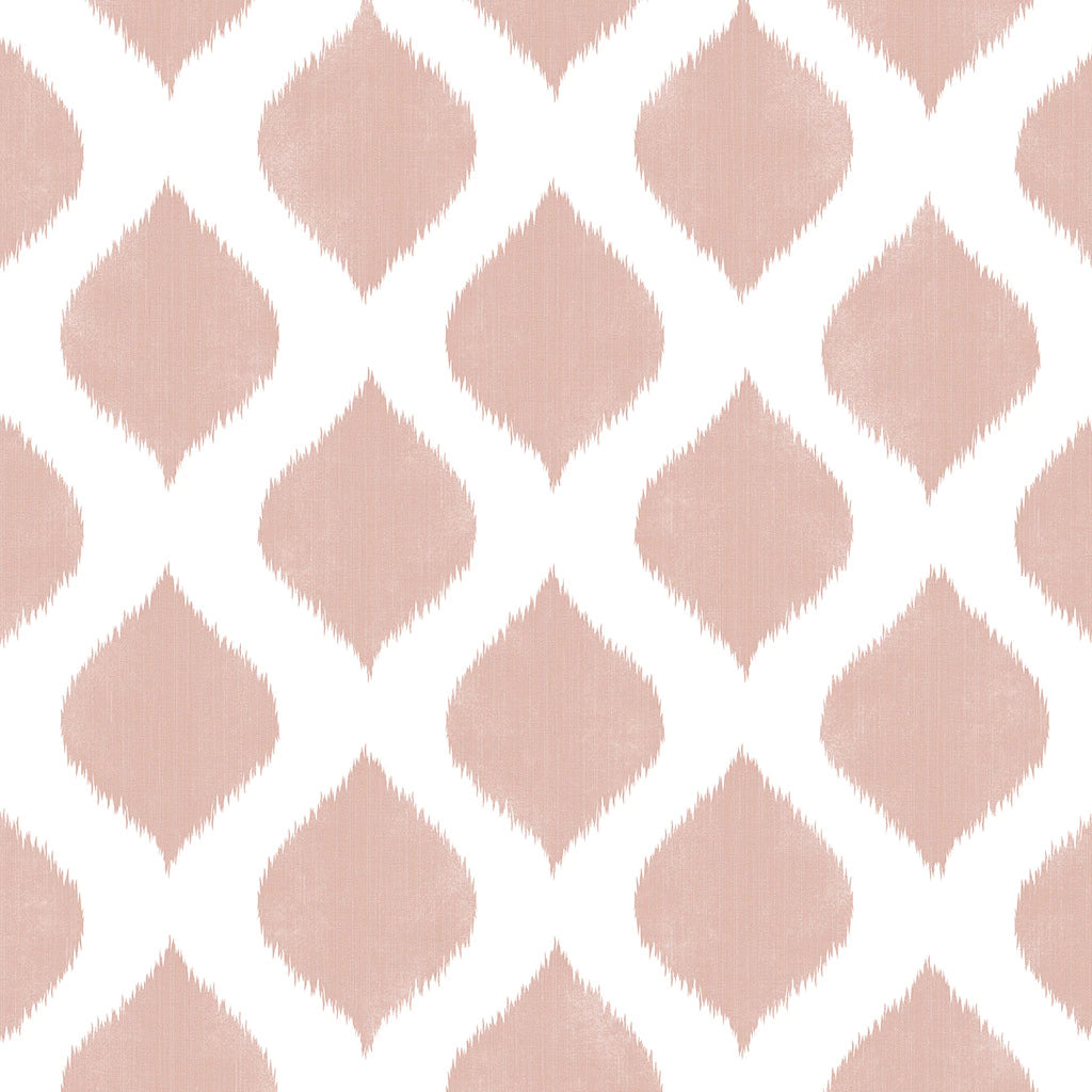 Papel de Parede Non Woven Medalhão Textura Rose