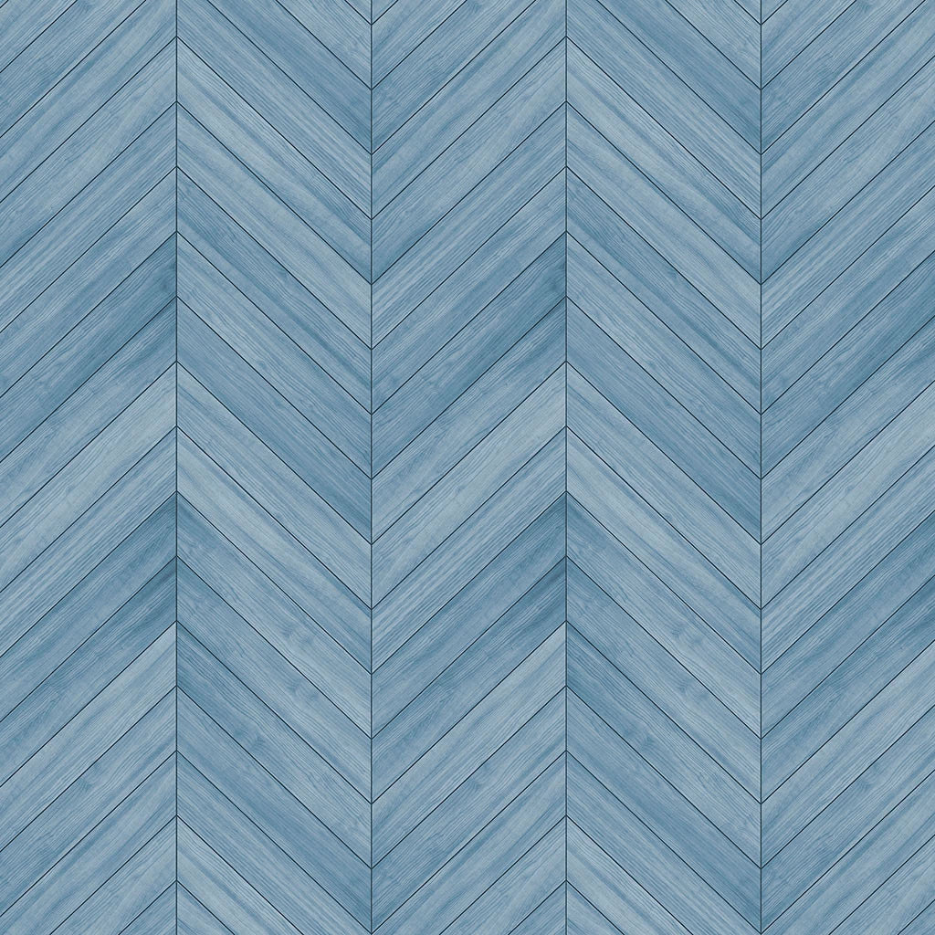 Papel de Parede Non Woven Tacos Madeira Azul