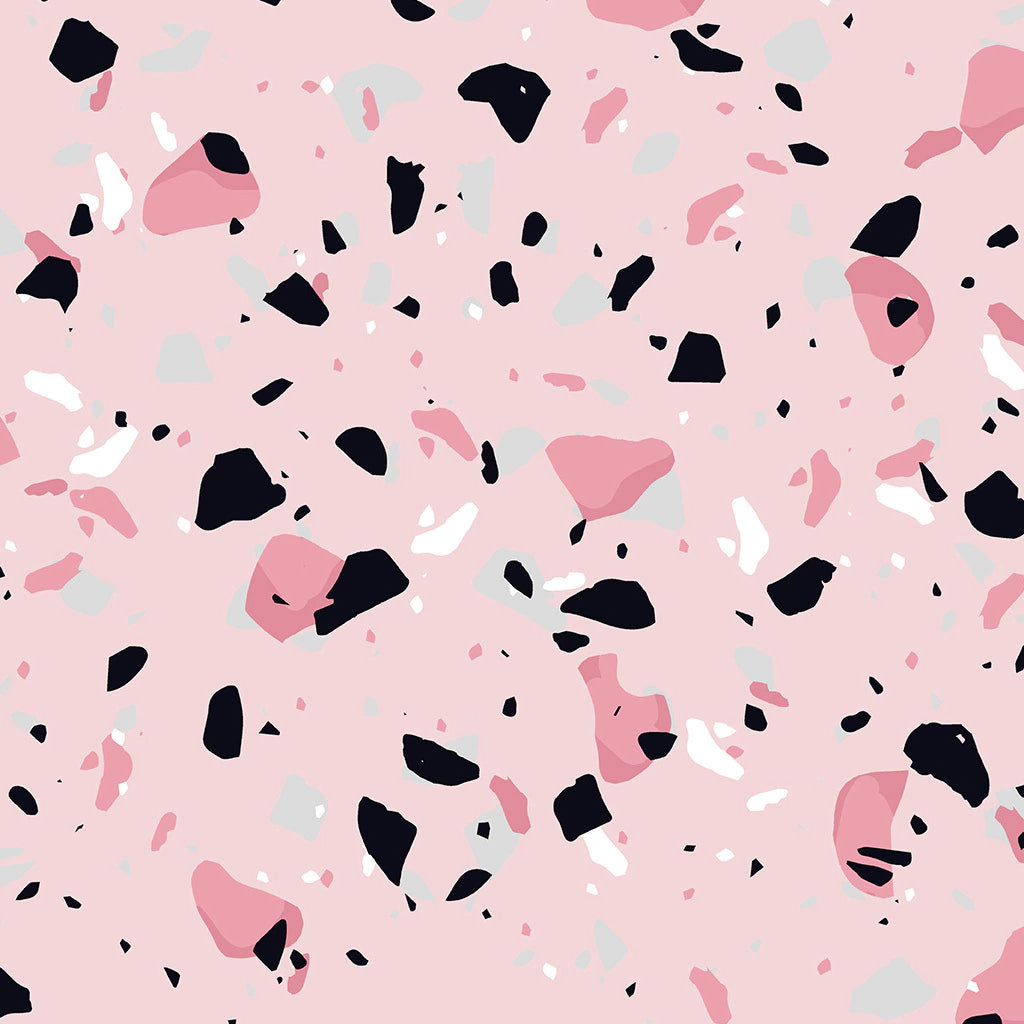 Papel de Parede Non Woven Terrazzo Rosa