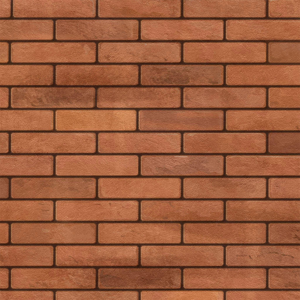 Papel de Parede Non Woven Tijolinho Vermelho Maciço