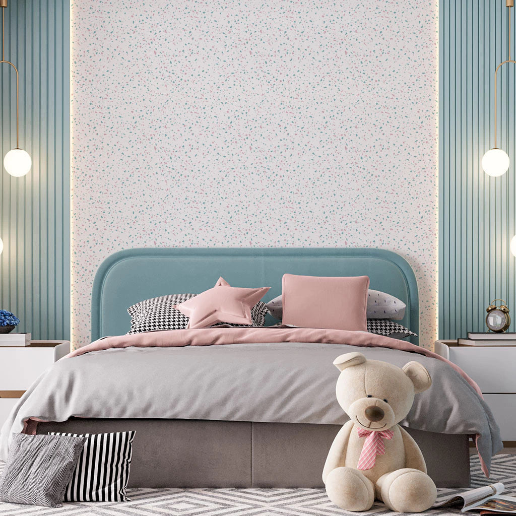 Papel de Parede Non Woven Granilite Rose e Tiffany